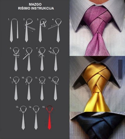  Kaklaraiščio užrišimo instrukcijos