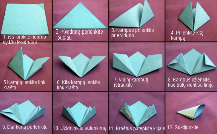  Kusudama - nuostabaus grožio dekoracija