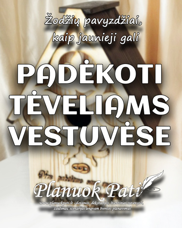  Padėkos žodžiai tėvams nuo jaunųjų