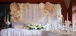 Vestuvių dekoracija - 3D gėlės pav.#1150