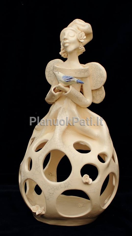 Šeimos židinys - žvakidė Baltas angelas-1