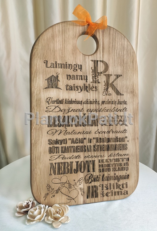 Ąžuolinis padėklas-lentelė -8