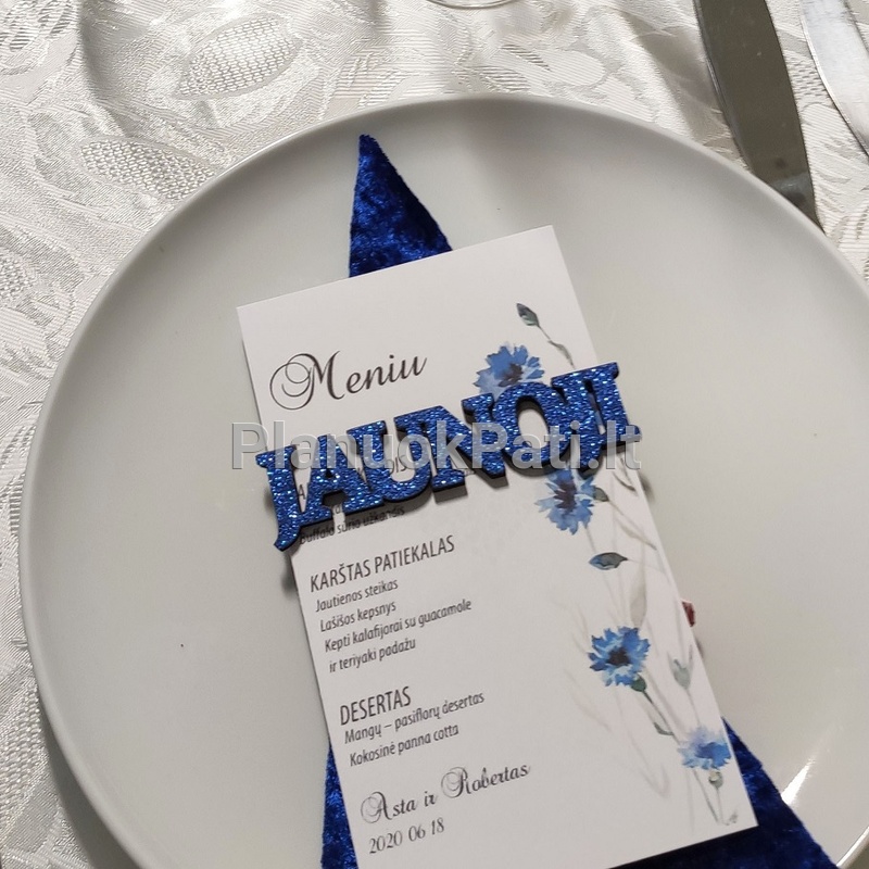 Stalo kortelė vardas magnetukas-13