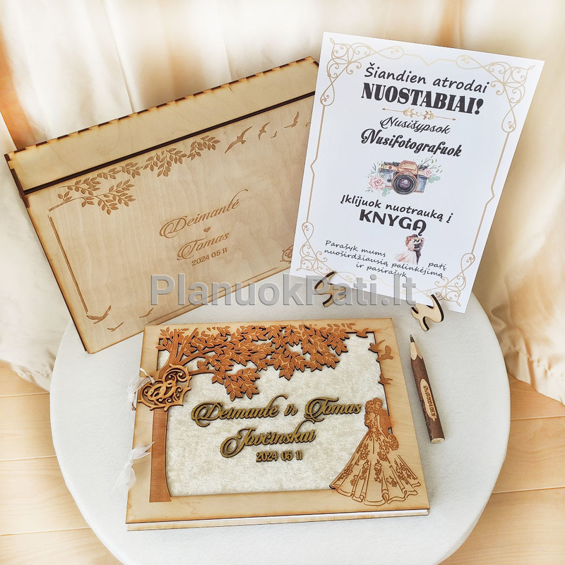 Vestuvių palinkėjimų albumas Įsimylėjėliai prie medžio-3