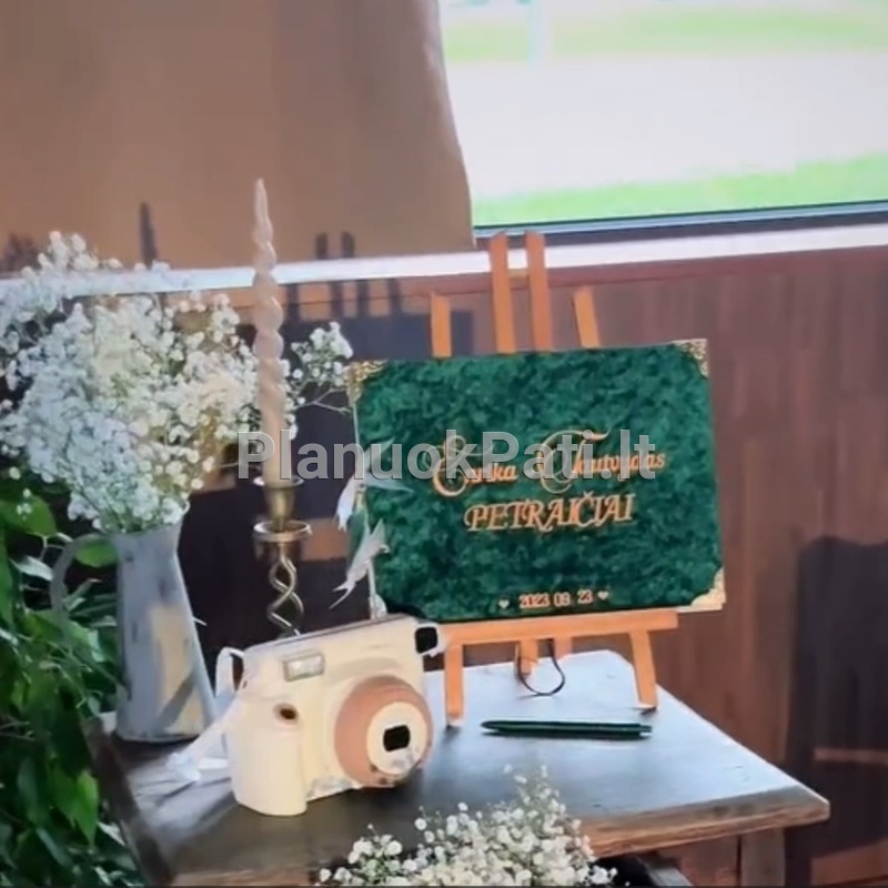 Vestuvių palinkėjimų knyga su personalizuotu užrašu-3