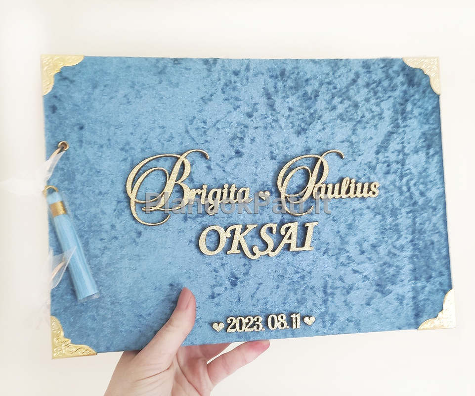 Vestuvių palinkėjimų knyga su personalizuotu užrašu-4