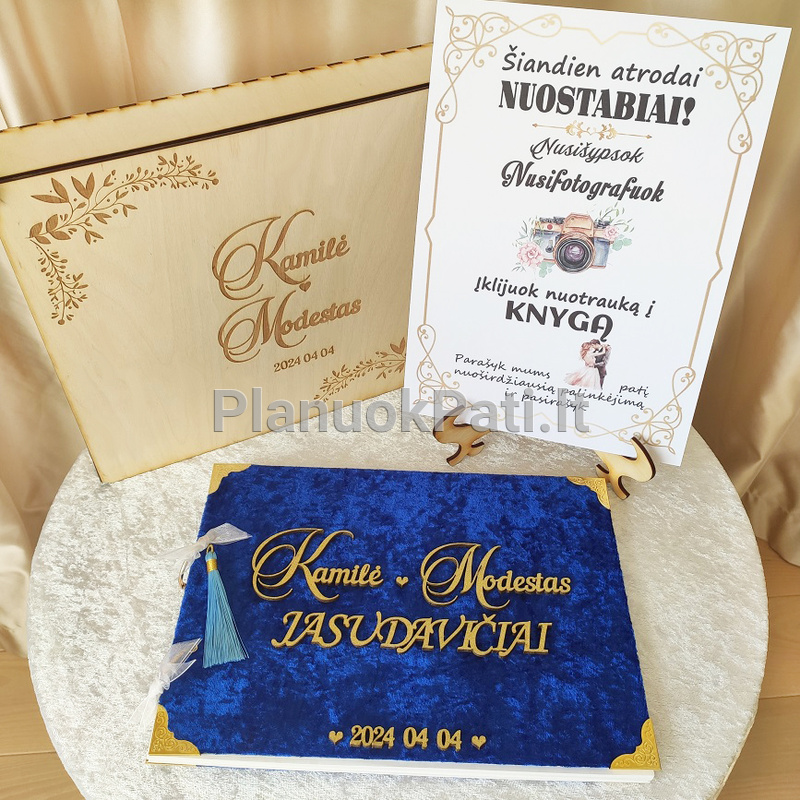 Vestuvių palinkėjimų knyga su personalizuotu užrašu-11