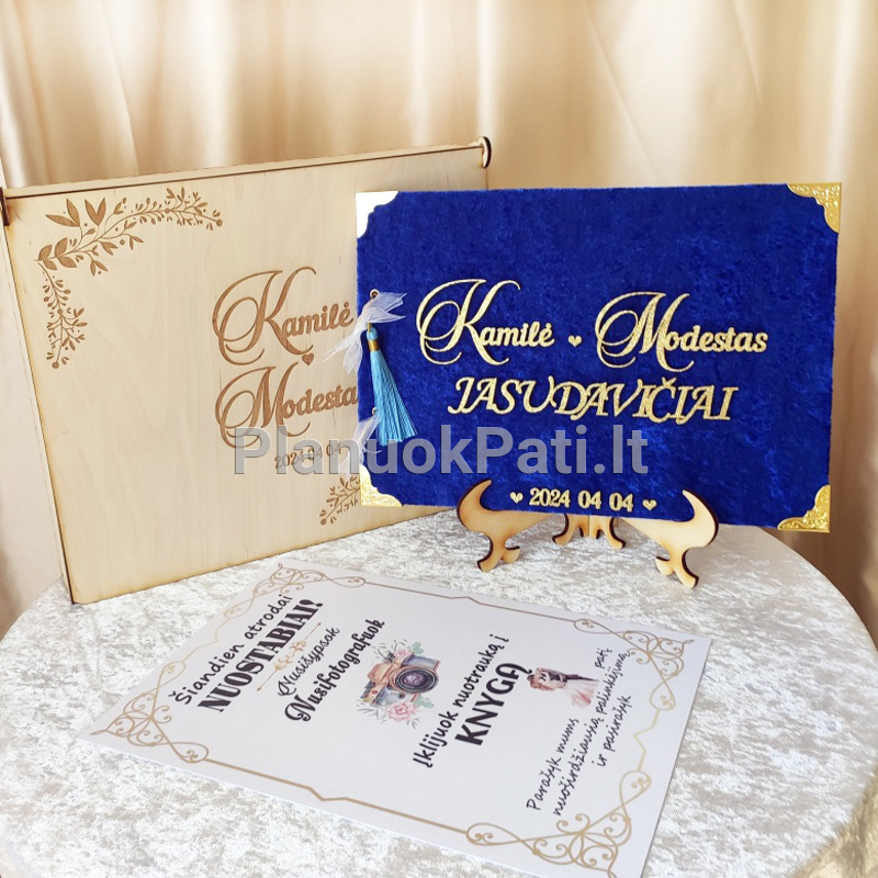 Vestuvių palinkėjimų knyga su personalizuotu užrašu-12
