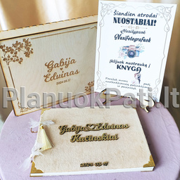 Vestuvinė palinkėjimų knyga Širdies Gija nuotrauka