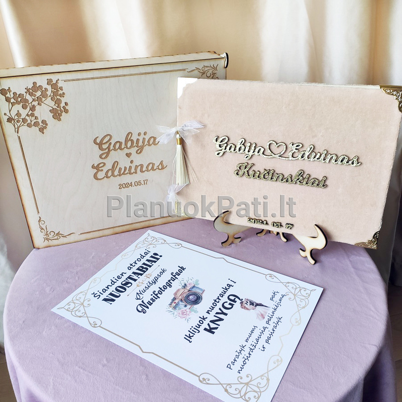Vestuvinė palinkėjimų knyga Širdies Gija-6