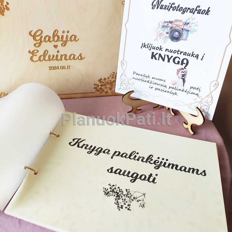 Vestuvinė palinkėjimų knyga Širdies Gija-7