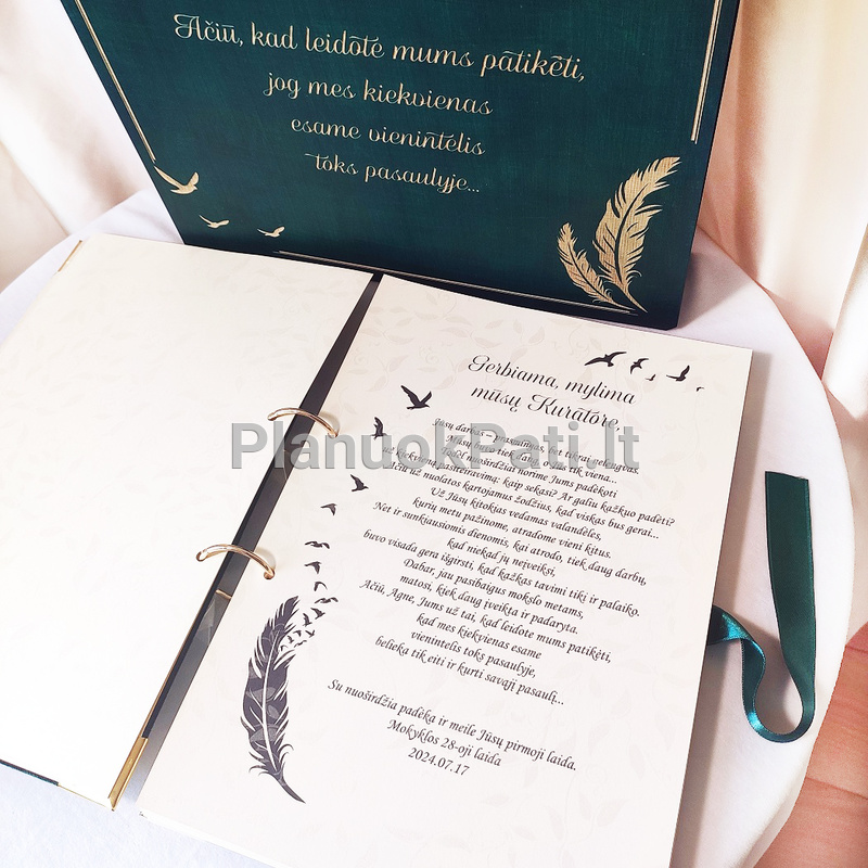 Knyga palinkėjimams personalizuotu viršeliu-5