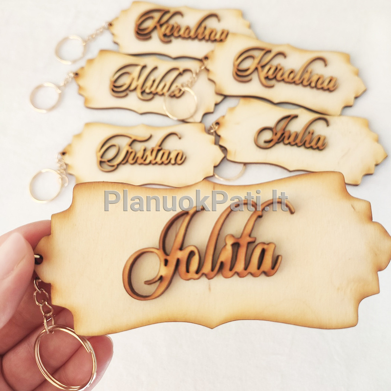 Svečio vardo kortelė su rakto pakabuku-5