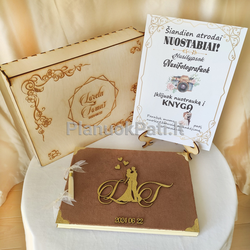Vestuvių palinkėjimų knyga Mylimųjų siluetai-19