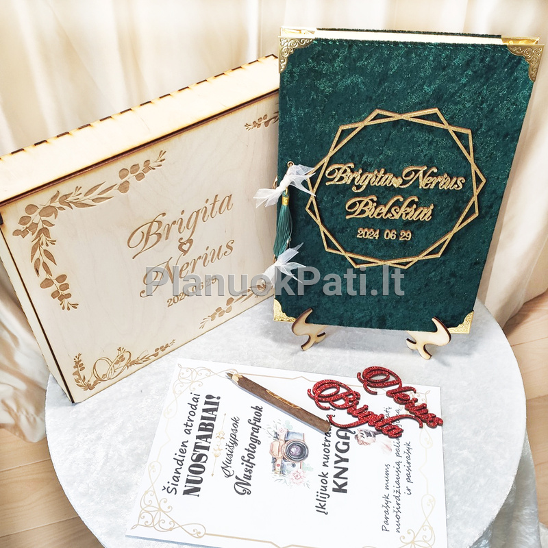 Vestuvių palinkėjimų knyga Deimantas-7