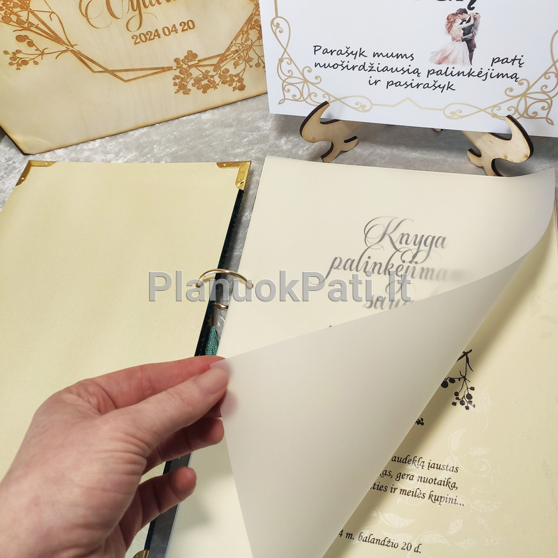 Vestuvių palinkėjimų knyga Deimantas-8
