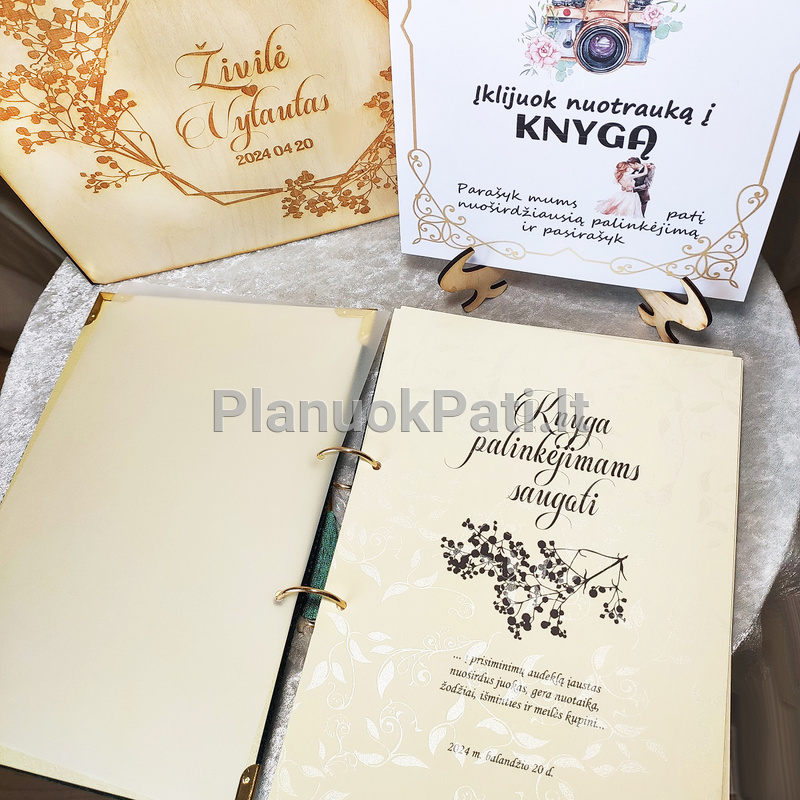 Vestuvių palinkėjimų knyga Deimantas-9