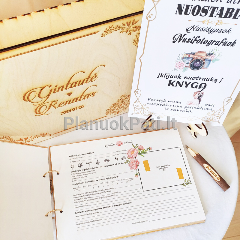 Vestuvinis palinkėjimų albumas Bijūnų laimė-9