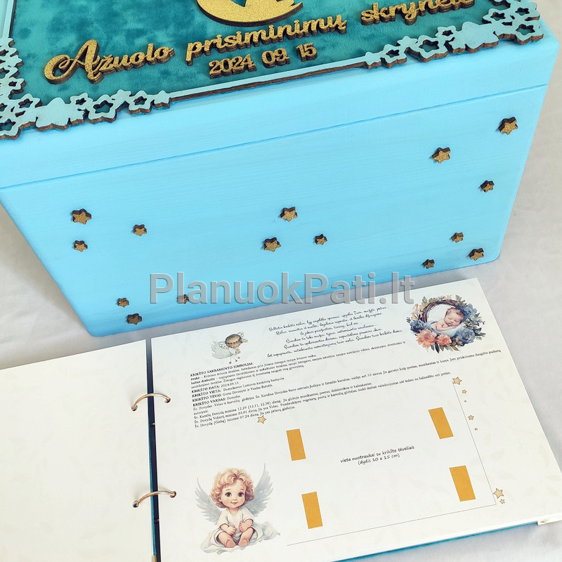 Krikštynų komplektas Mėnulio pasaka (įvairios spalvos)-28
