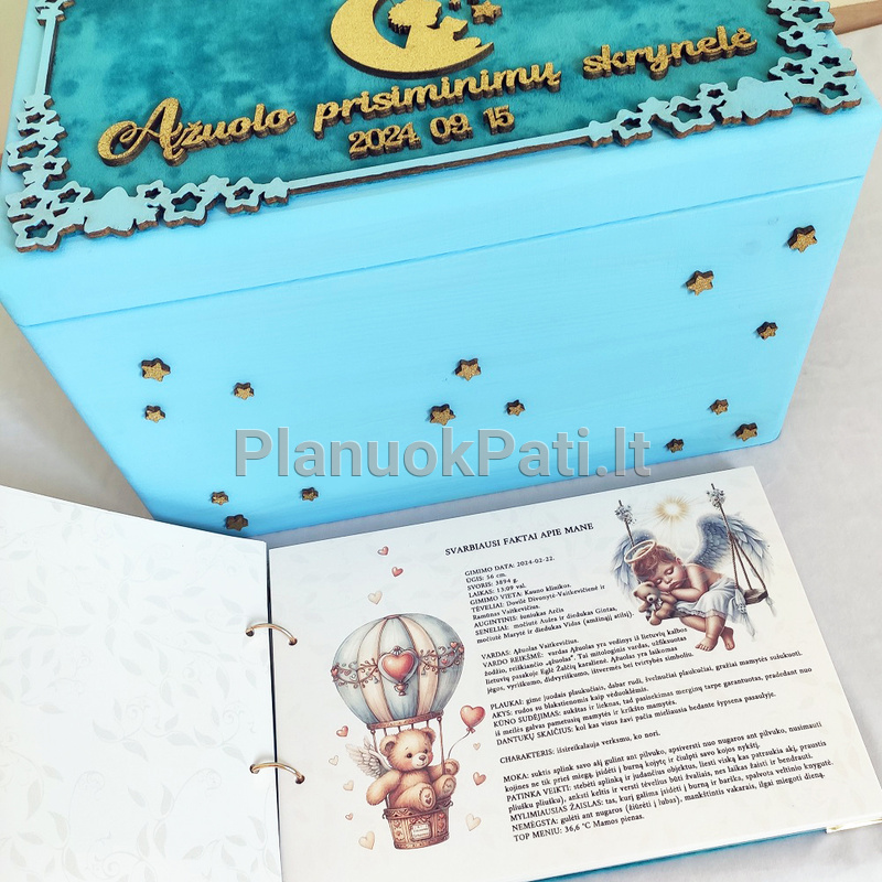 Krikštynų komplektas Mėnulio pasaka (įvairios spalvos)-29