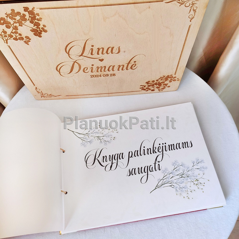 Vestuvių palinkėjimų knyga Mylimųjų siluetai-24