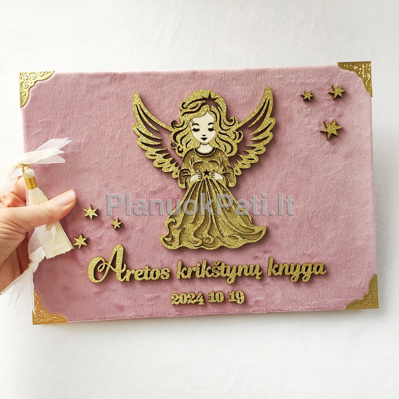 Palinkėjimų albumas Krikštynų angelas-1