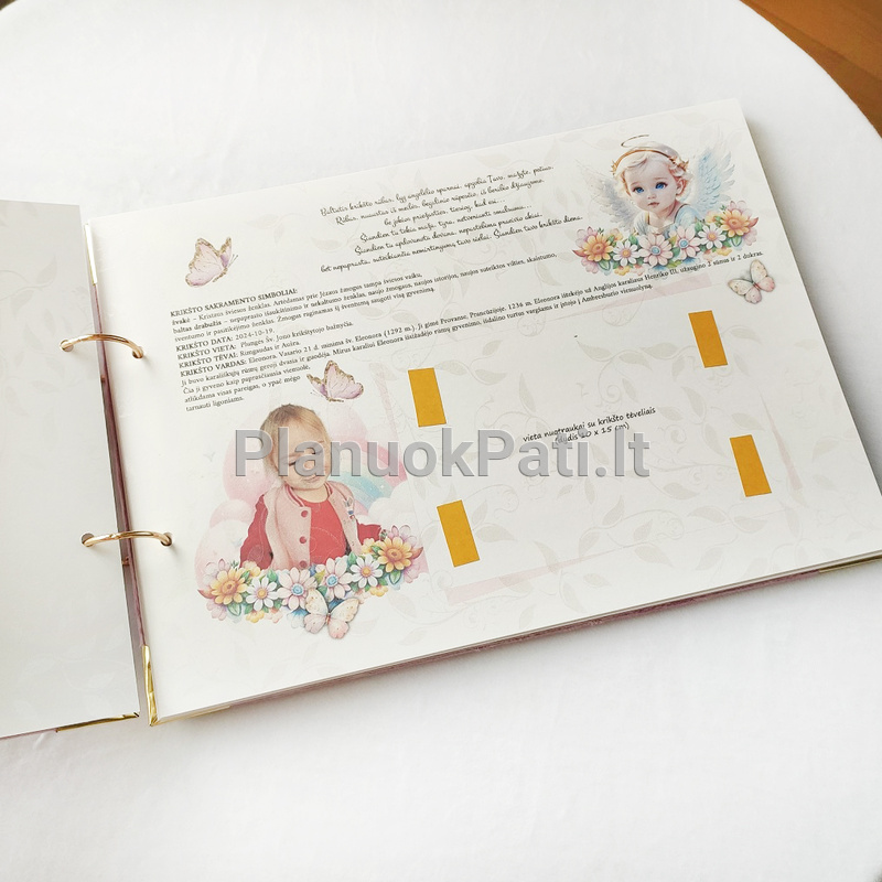 Palinkėjimų albumas Krikštynų angelas-4