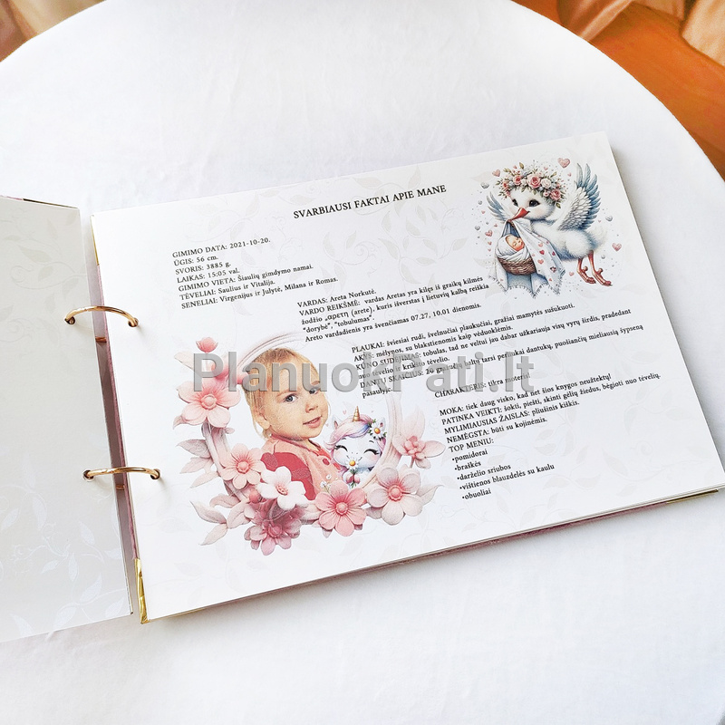 Palinkėjimų albumas Krikštynų angelas-5