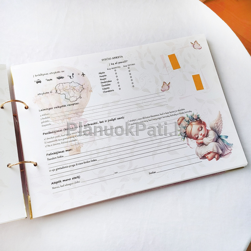 Palinkėjimų albumas Krikštynų angelas-7