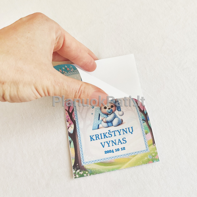 Lipni etiketė krikštynų vynui-2