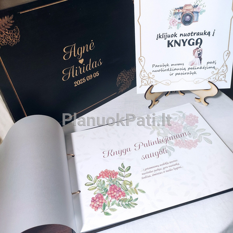 Vestuvinė palinkėjimų knyga Šermukšnio bučinys-1