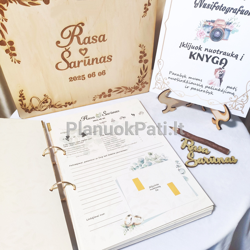 Palinkėjimų knyga vestuvėms Jaunieji-9