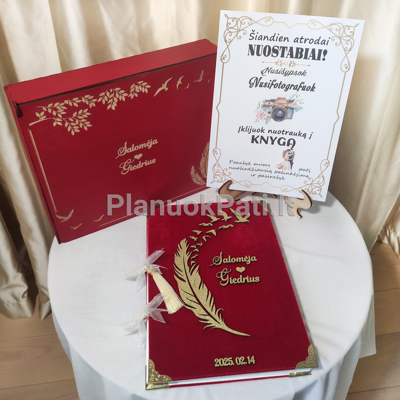 Vestuvinis palinkėjimų albumas Meilės Plunksna-5