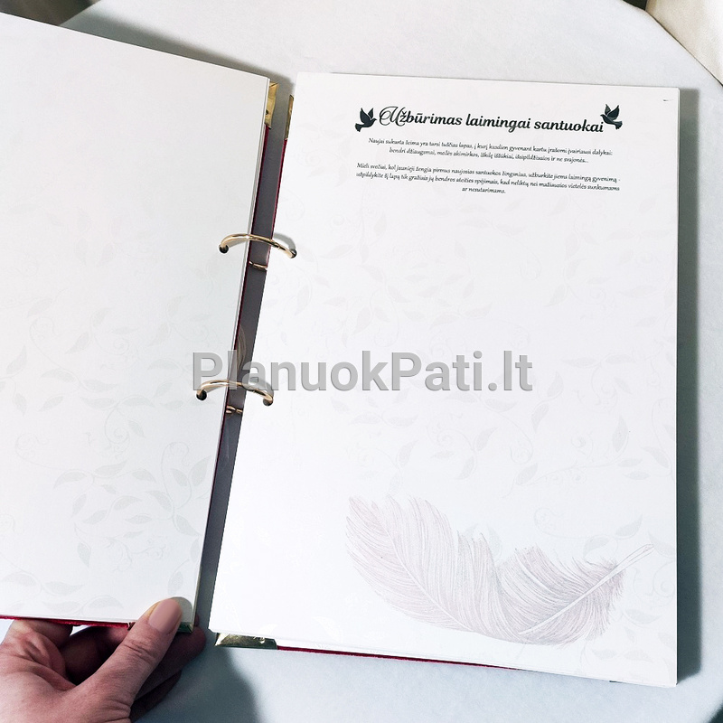 Vestuvinis palinkėjimų albumas Meilės Plunksna-10