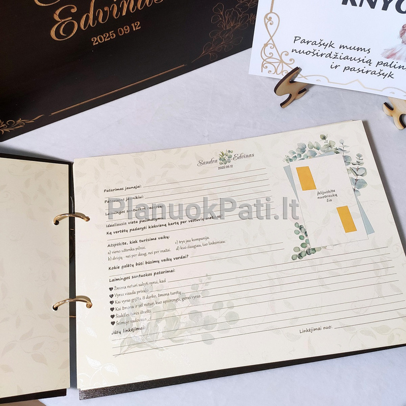 Vestuvinis palinkėjimų albumas Eukalipto Švelnumas-10