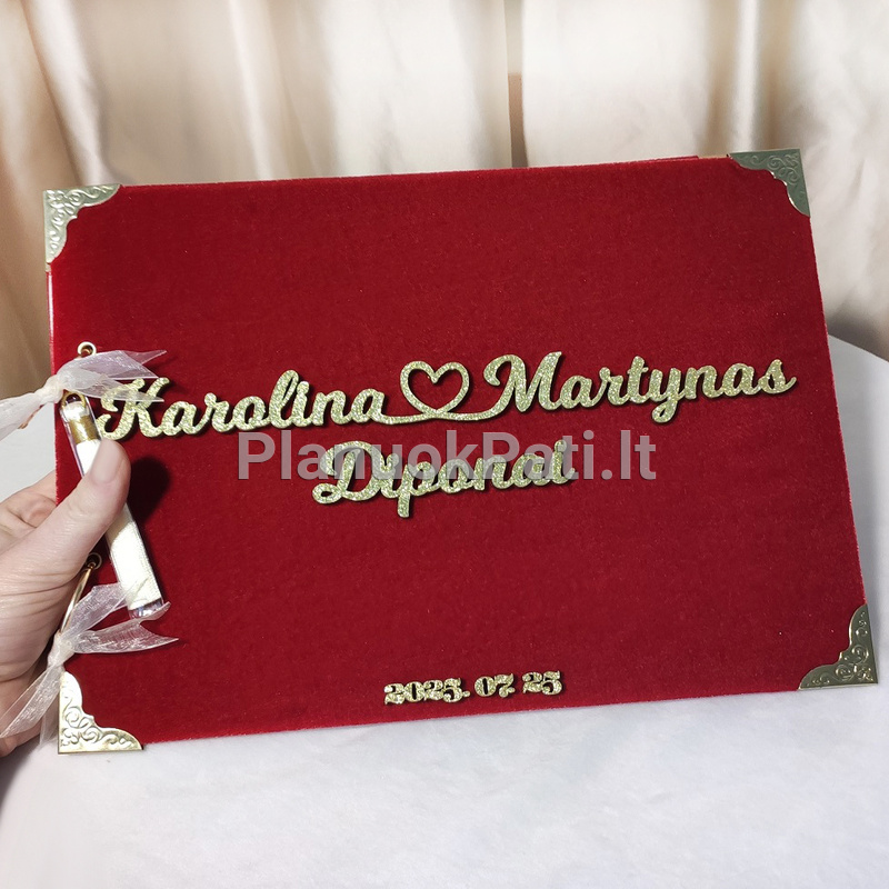 Vestuvinė palinkėjimų knyga Širdies Gija-12