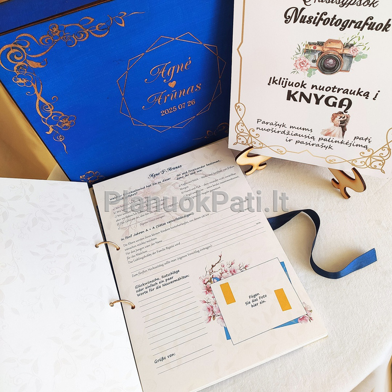 Vestuvių palinkėjimų knyga Deimantas-18