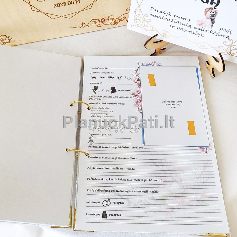 Vestuvių palinkėjimų knyga Deimantas-16