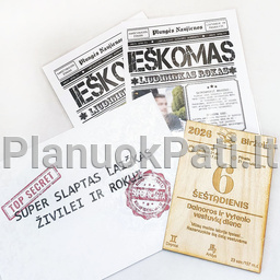 SUPER slaptas kvietimas liudininkams nuotrauka